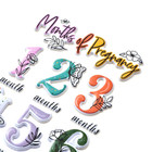 Recollections Months Of Pregnancy Puffy Stickers - 19 Pcs
