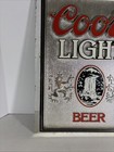 Vintage 1988 Coors Light Beer Sign Wall Hanging Plaque 18  X 13 3 4 