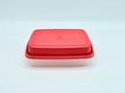 Vintage Red Tupperware Meat Marinade Jr  Container Season N Serve 1518 1519