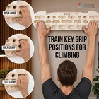 Hangboard Rock Climbing Fingerboard Training - Wooden Climbing Hang Board 