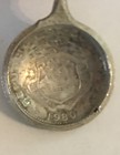 Republica De Costa Rica 1980 Coin Vintage Souvenir Spoon Collectible
