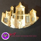  jj  Jonette Jewelry Silver Gold Pewter  pueblo Church   3  Inch     Broach Pin