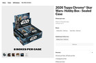 2026 Topps Chrome Star Wars Hobby Sealed Case 8-box In Hand Ship Today