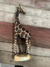 Handcarved Giraffe From Kenya 12  Tall