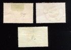 Norway  Scott 96-98-used-hinged-constitution Assembly-1914