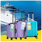  reusable  Waterproof Pvc Luggage Tag etag Holders  fits All Major Cruise Lines 