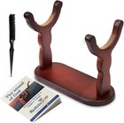 Set Of Shofar Stand - With Cleaning Brush  Blowing Guide   Fits All Size Of K   