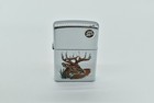 Zippo - Deer Antlers Lighter  Sept 1996  Polished Chrome  New  Niagara Falls
