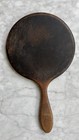 Antique Vintage Hand Held Wooden Beveled Mirror