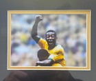 Pele Signed   Autographed Brazil Jersey Custom Framed Coa                                    