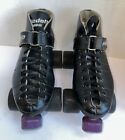 Vintage Riedell Rs-1000 Speed Skates Mens 6 Black Psycho Pigs Wheels