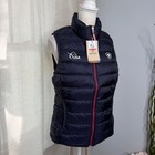 Nwt Ariat Usef Team Down Vest Packable Puffer Navy Blue Usa Flag Women Medium