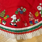 Vtg Bucilla  Felt Sequin Christmas Tree Skirt ablecloth