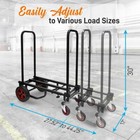 Pyle Heavy Duty Compact Folding Adjustable Hand Truck dolly platform Cart Pkeq48