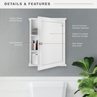 23x18 White Wall Mounted Bathroom Medicine Cabinet