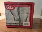 Vintage Indiana Glass Coca Cola 16 Oz  Green Tint Drinking Glasses Set X6 Unused