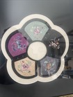 Antique Chinese Silk Panel Hand-embroidered Textile Floral Folk Art Framed 18x18