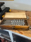 Vtg Stanley No  Bx-d32 1 2 Russell Jennings Auger Bits Set In Wood Box