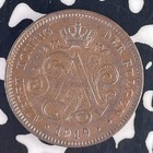 1919 Belgium 2 Centimes Lot f2365 High Grade  Beautiful  Km 65