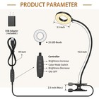 Desk Lamp   3 Color Modes   10 Brightness  Led Reading Light With Clamp
