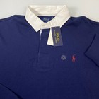 Polo Ralph Lauren Mens  Navy Xl Classic Fit Rugby Shirt Long Sleeve New Red Pony