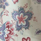 Vintage French Fabric Pink Purple Cotton For Pillows Ruffle  Indienne Floral 