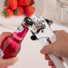 Heavy Duty Manual Can Opener Smooth Edge Stainless Steel Easy Grip Handle