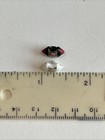 2 Antique Glass Painted Buttons