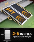 3ft 600 Lbs Folding Wheelchair Ramp Aluminum Mobility Ramp Portable Non-slip