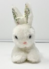 Vintage Dan Dee 4  Pink Bunny Rabbit Floral Print Ears Vintage 1979 Plush Cute