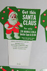 4 Vintage Double Cola Santa Claus Advertising Cards Signs Quincy Fl