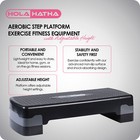 Holahatha Aerobic Step Platform Fitness Equipment W  Adjustable Height open Box 