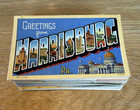 Lot Of 100  Random Large Letter Greetings Linen Postcards - No Duplicates