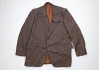 Vintage 70s Streetwear Mens 40l Thrashed 2 Piece Heavy Wool Blend Wedding Suit