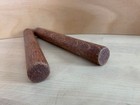 Pair Of Mahogany Claves Hand Latin Percussion Instrument 1970s Vtg Fruitwood Usa