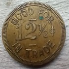 Temple  Texas H  Strasburger 12     Drink Trade Token Twentieth Century Saloon 