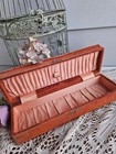 Antique Velvet Victorian Jewelry Box 