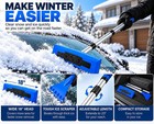 2-in-1 Snow Broom And Ice Scraper With Telescoping Handle