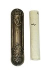 Vintage 925 Sterling Silver Mezuzah Case   Handwritten Scroll - Israel 90s