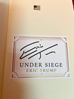 Signed Eric Trump Autographed Book Under Siege Autograph 2025 - Donald Trump Son