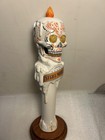 Modelo Negra Dia De Los Muertos White Candle Skull Beer Tap Handle  Mexico  2014