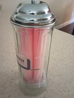 Vintage Tablecraft Drinking Straw Holder Dispenser  Bar Supplies New Unused