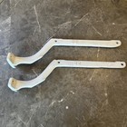 Antique Porcelain On Cast Iron Brackets Sink Supports 19  X-long Pair
