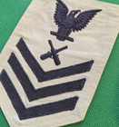 Us Navy Ww2  Lot Of 3  Gunner s Mate Dated Rates And Gun Captain Dm Patches