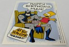   rare   1992 Batman  Bart Simpson  happy Birthday  Man  Card 41 Fox Kid s Club 