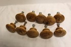 Lot Of 10 Dresser Knobs Pulls Wood 1 3 8  Diameter