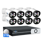Hiseeu Poe Security Camera System 5mp Ip Security Camera person vehicle Detect