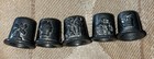 Lot If 11 Vintage Pewter Thimbles