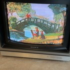 Vtg Sony Trinitron Color Crt Tv Model Kv-1222rs Japan 12 Inch 1980 s Gaming