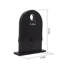 Vntebozd Outdoor Resin Shed Hasp Latch Plastic Replacement Black